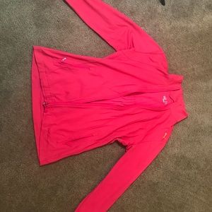 Pink puma zip up jacket
